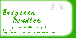 brigitta wendler business card